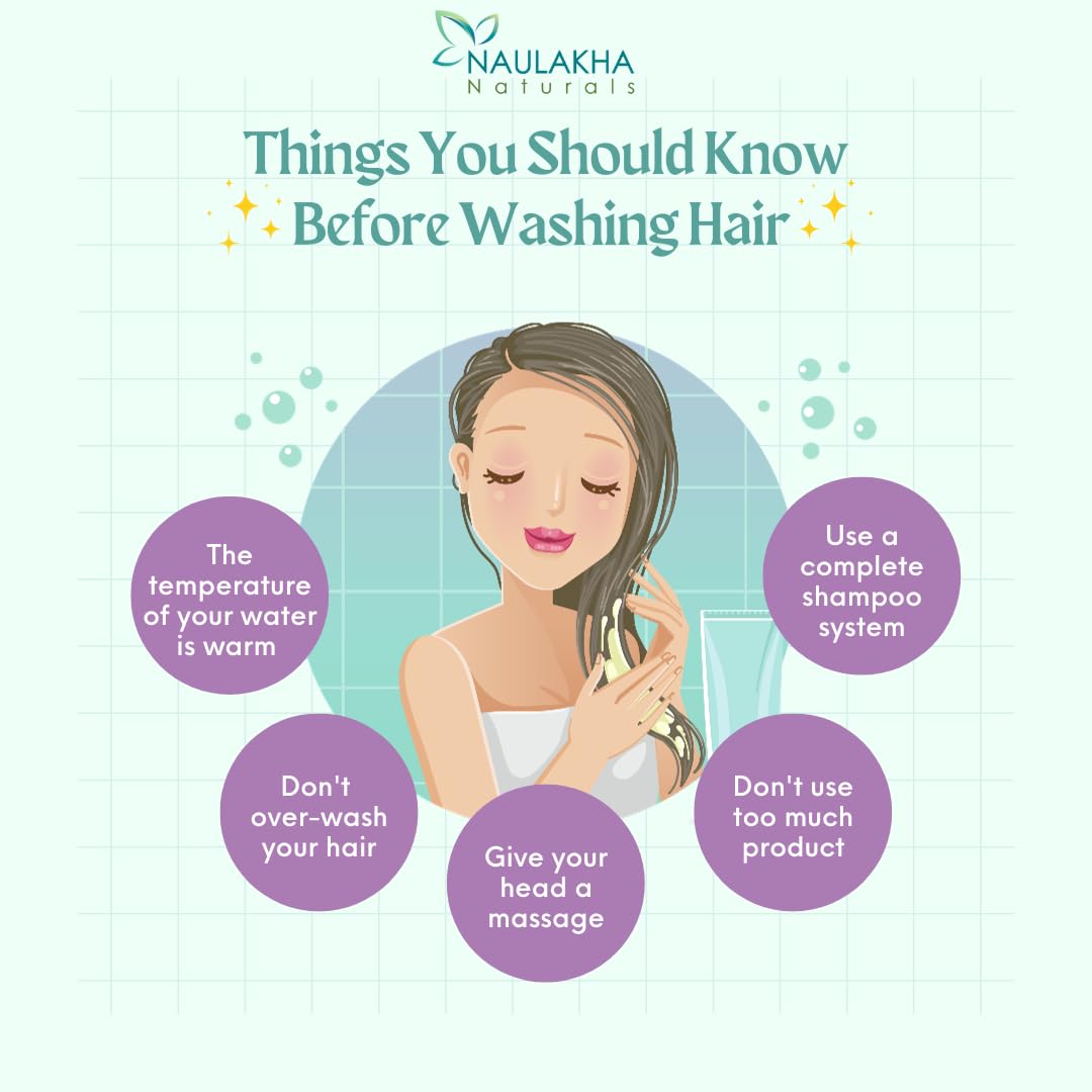 **Le Natura Naulakha Naturals Moringa & Green Tea Shampoo for Dry, Frizzy Hair – Anti-Hair Fall, Anti-Dandruff, Volumizing – Vegan, Cruelty-Free, No Harsh Chemicals (300ml) – Perfect for Daily Hair Care & Scalp Health**