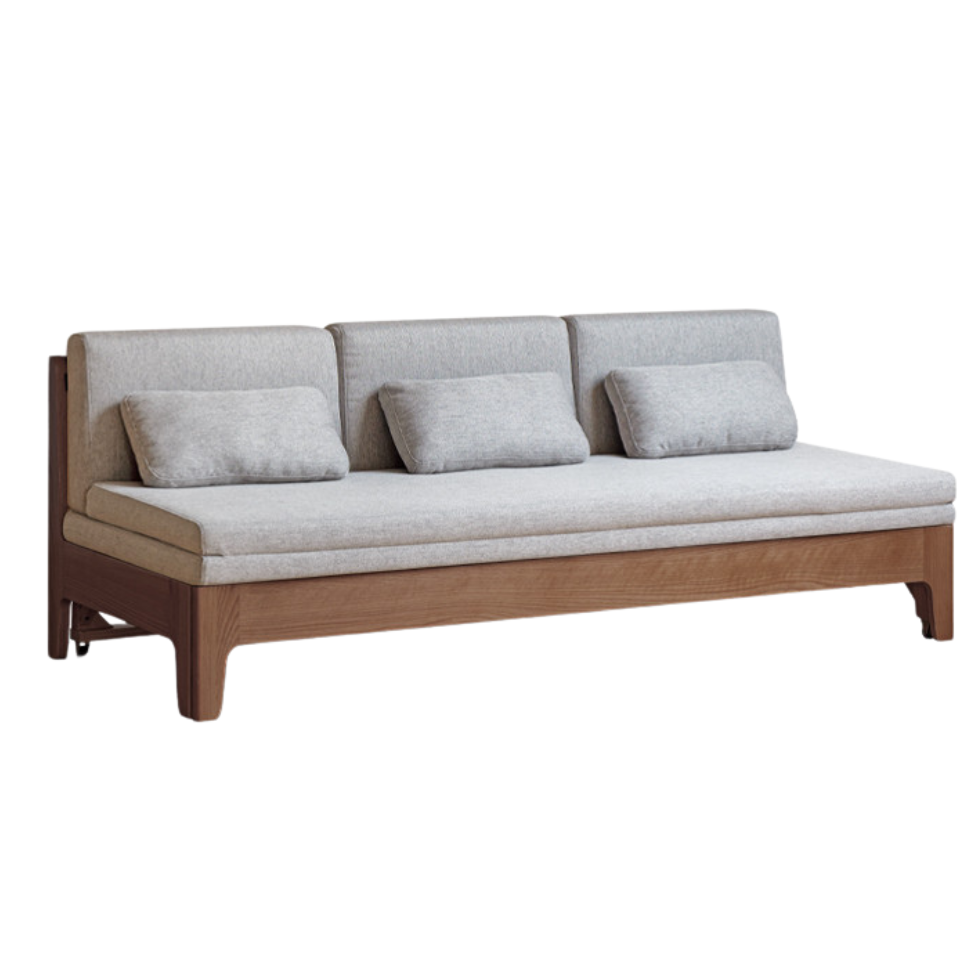 Oak Solid Wood Sleeper Sofa - Convertible Sofa Bed for Small Spaces, Guest Room & Living Room | Durable & Stylish Furniture for Home & Office