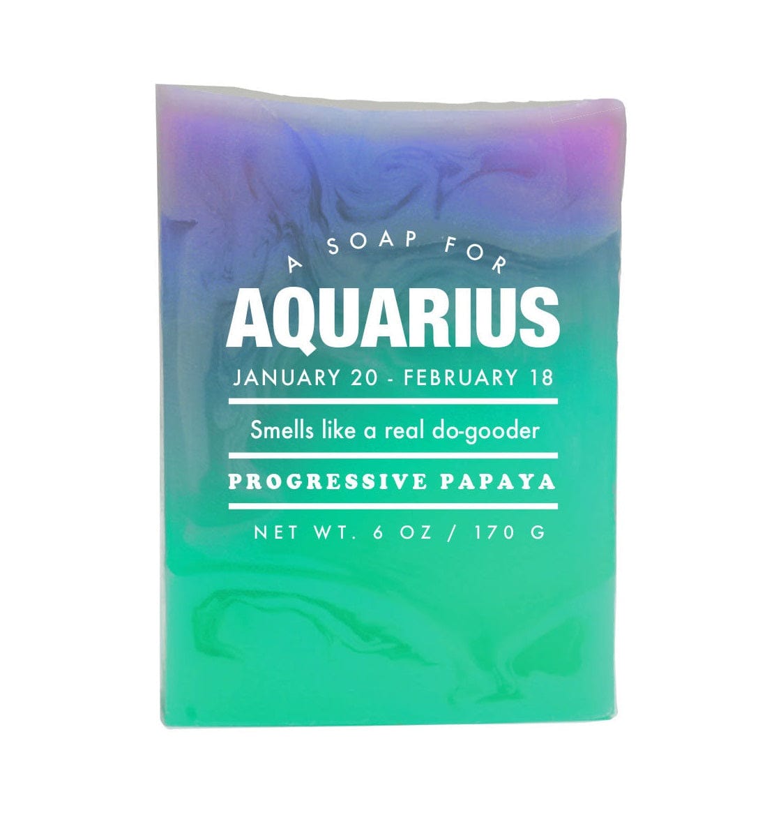 Aquarius Zodiac Sign Handmade Soap - Natural Astrology Gifts for Bath, Shower & Spa Relaxation