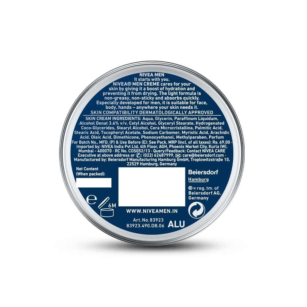 NIVEA MEN Moisturizing Face Cream for Dry Skin, 75ml – Hydrating & Nourishing Daily Skincare for Men | Perfect for Post-Shave & Cold Weather Care