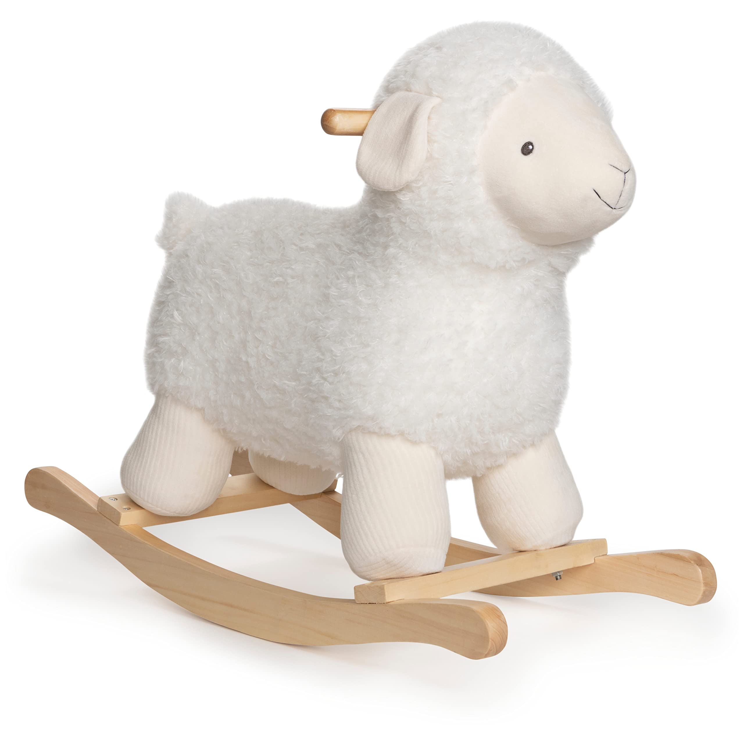 GUND Baby Elephant Rocker with Wooden Base - Soft Plush Stuffed Animal Toy for Nursery, Kids Room & Playtime - Gray, 23