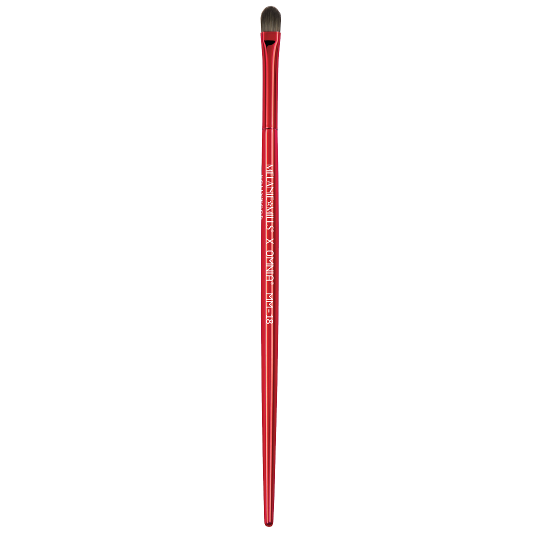 Melanie Mills Hollywood Lipstick & Precise Concealer Brush MM18 X OMNIA - Perfect for Professional Makeup Artists & Beauty Enthusiasts