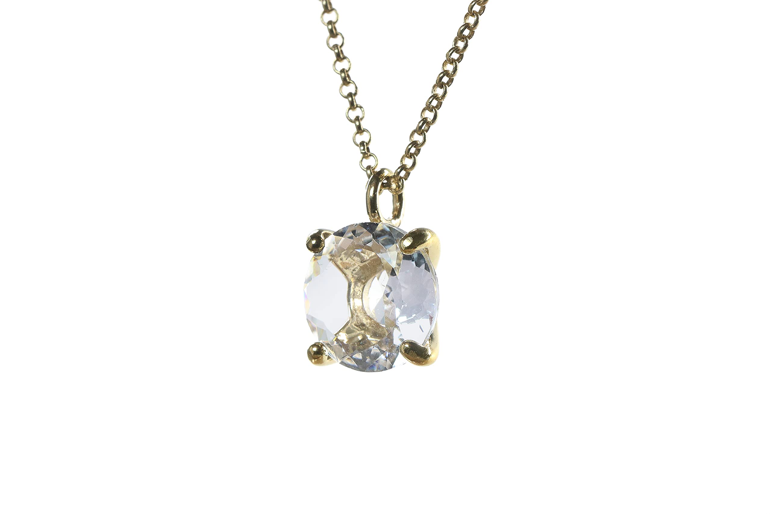 Anemone Quartz Pendant Necklace - Gold Crystal Jewelry for Women - Gift Box Included | Perfect for Parties & Dating