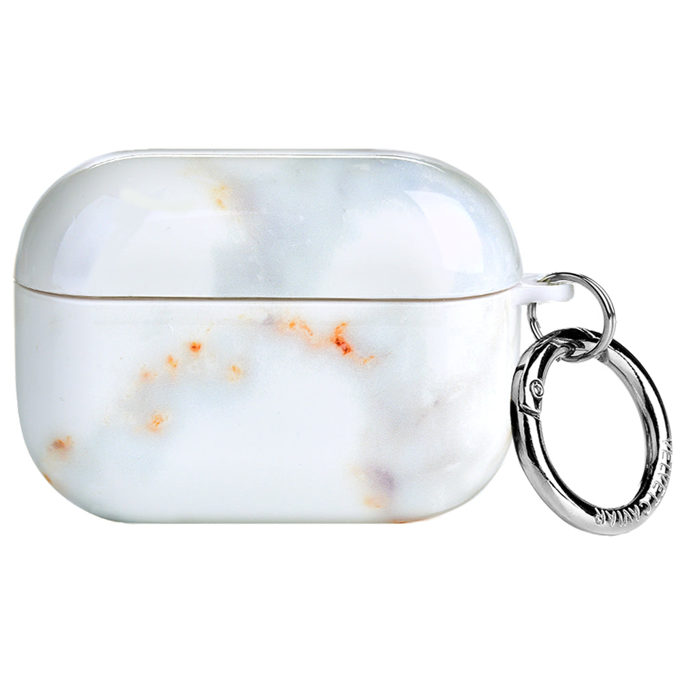 Grey Clouds Marble AirPods Case - Stylish Protective Cover for AirPods 1/2/3, Durable Shockproof Design - Perfect for Travel, Work & Everyday Use