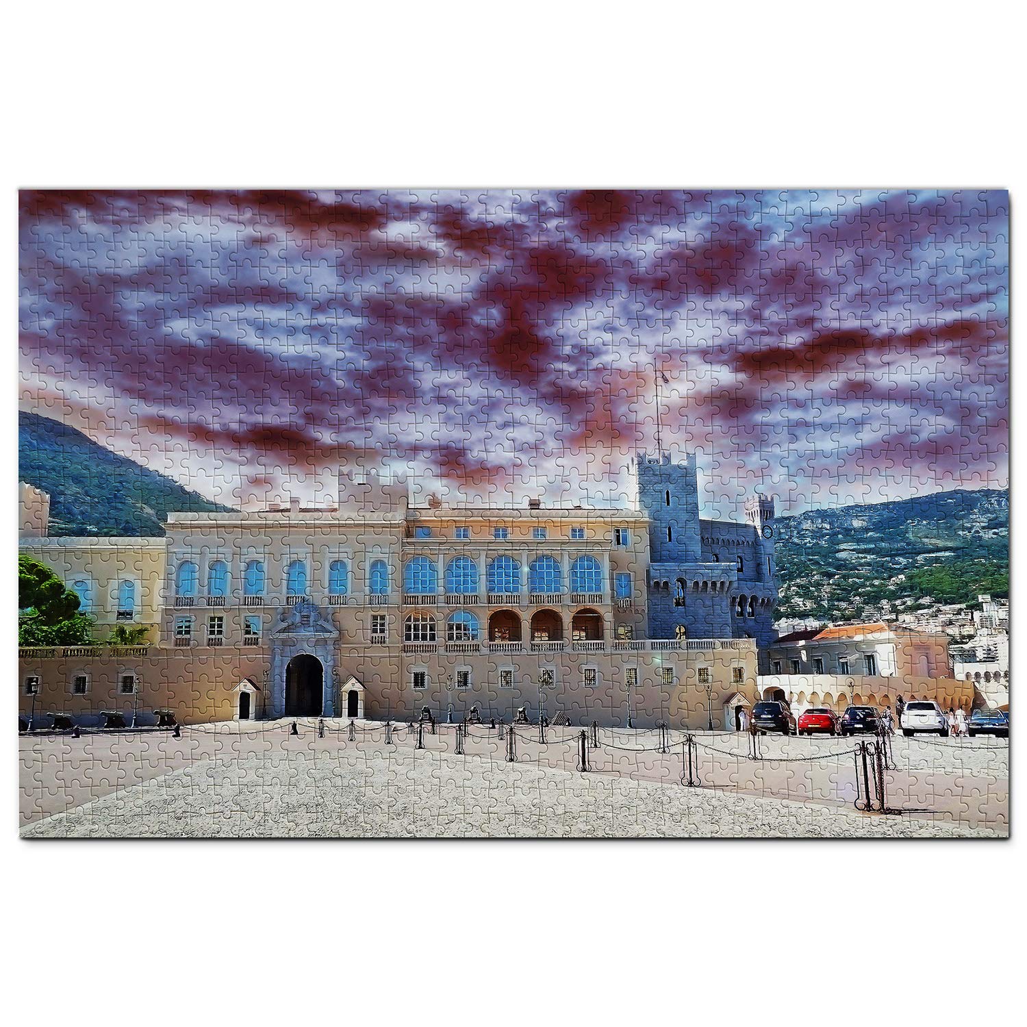 1000-Piece Monaco Jigsaw Puzzle - Prince's Palace of Monaco Wooden Puzzle for Adults, Travel Souvenir & Home Decor | Perfect for Puzzle Enthusiasts, Family Game Night & Monaco Travel Memories