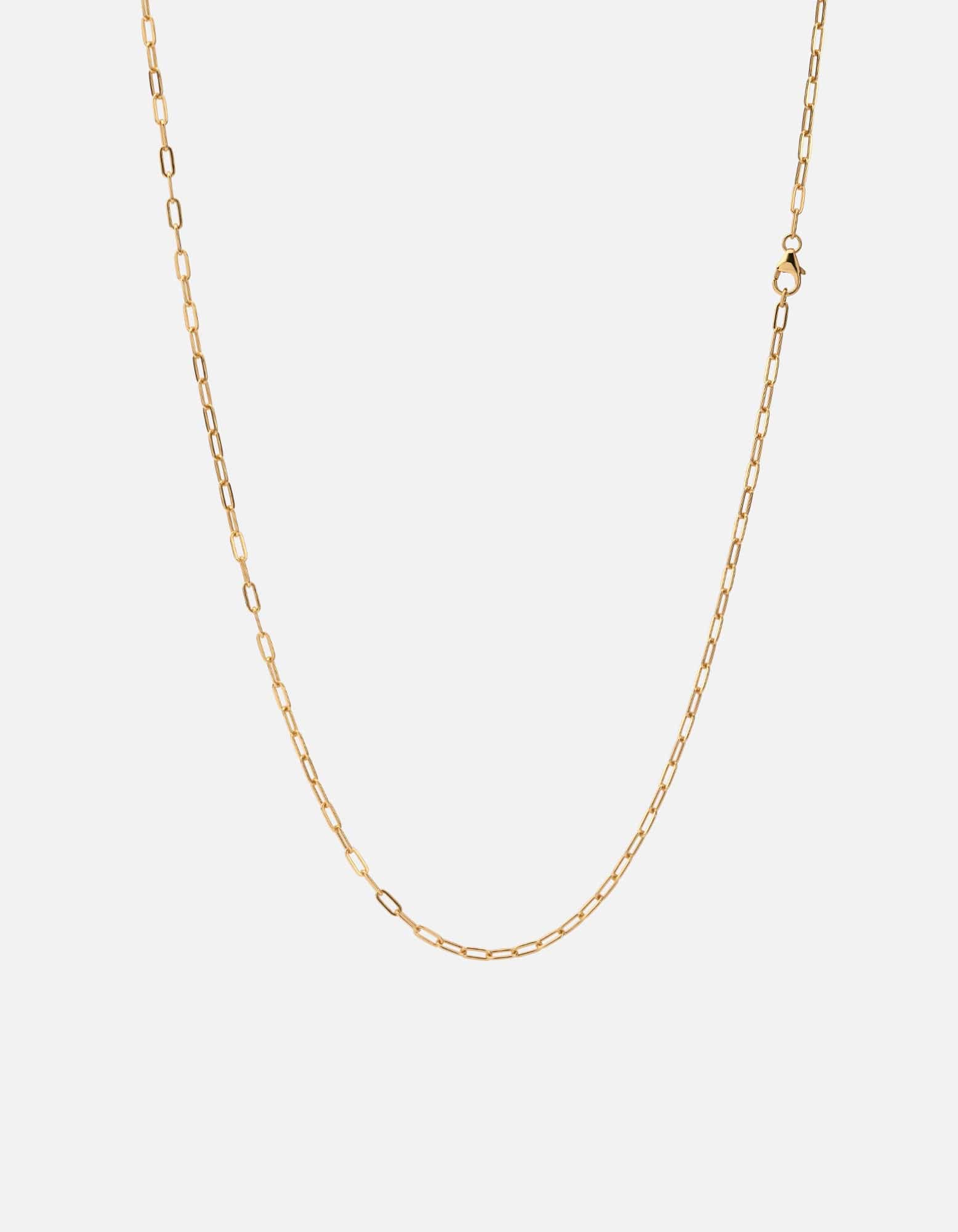 2.5mm Gold Vermeil Volt Link Cable Chain Necklace for Women - Elegant Layering Piece for Everyday Wear & Special Occasions