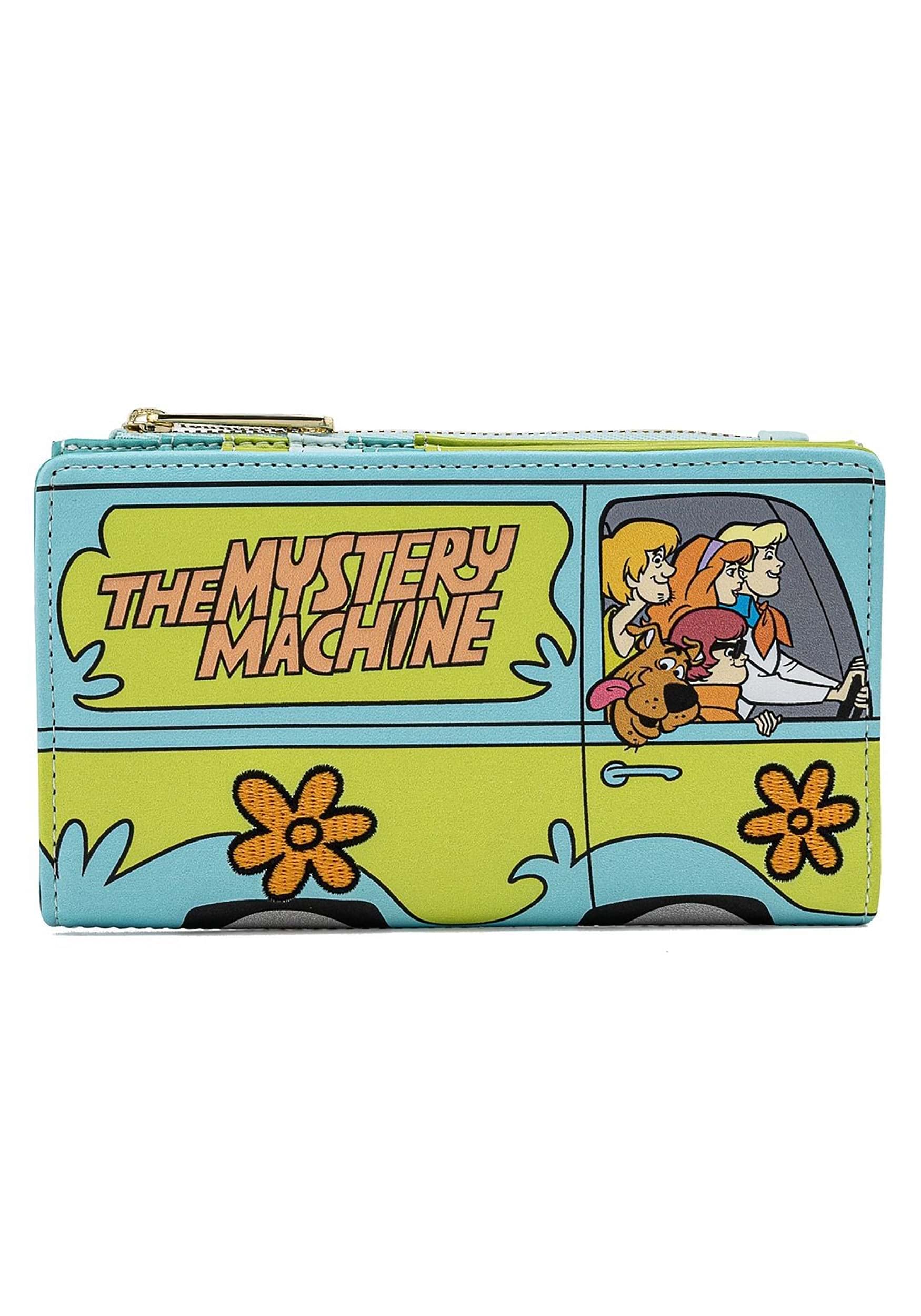 Loungefly Scooby Doo Mystery Machine Faux Leather Wallet - Cartoon Character Themed Bi-Fold Wallet for Collectors and Fans - Perfect for Cosplay, Comic Con, and Everyday Use