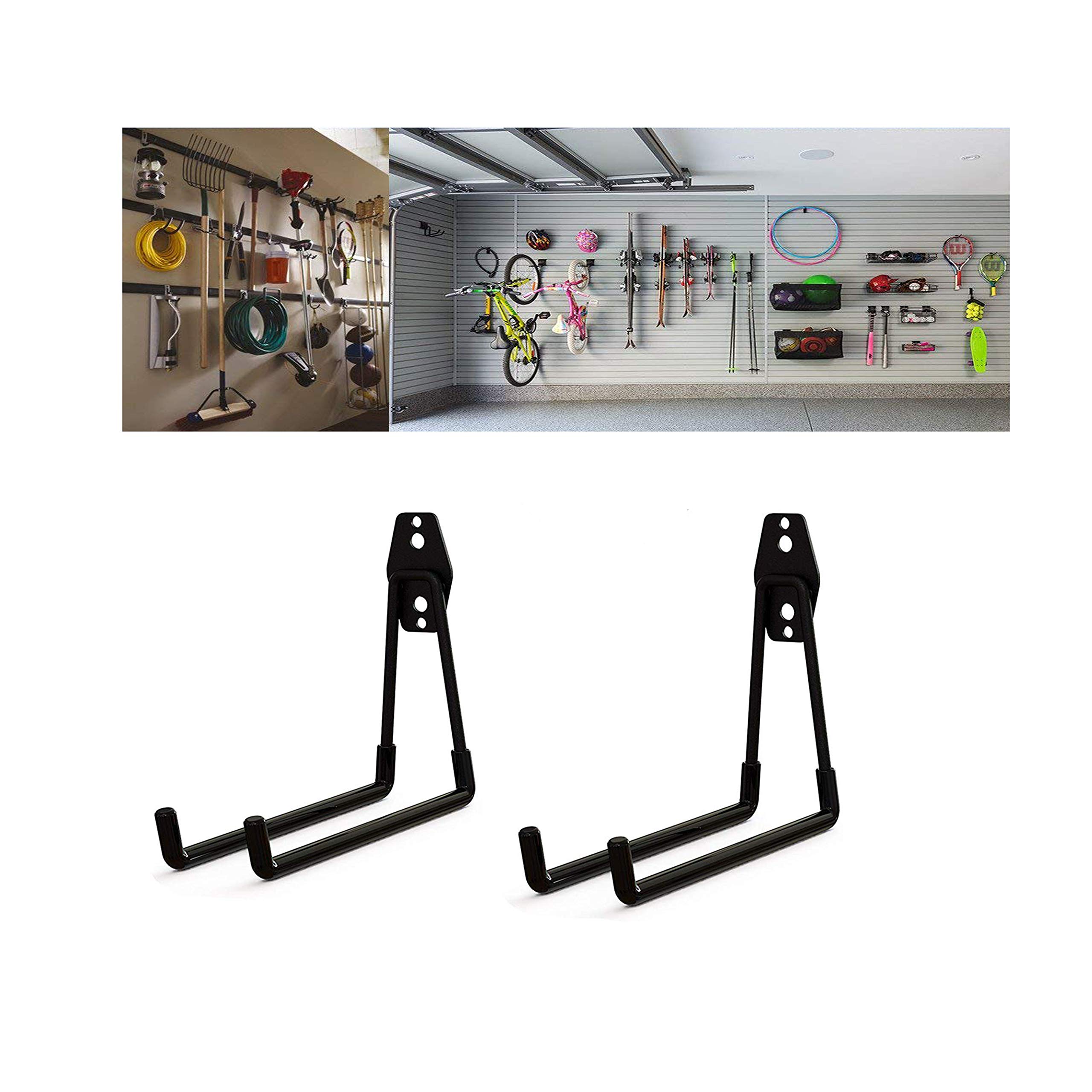 Skateboard Wall Mount & Snowboard Rack - 2 Pack Heavy Duty Storage Hanger for Skateboards, Longboards & Snowboards - Space Saving Garage & Home Organization Solution - Perfect for Bedroom, Game Room or Sports Equipment Storage