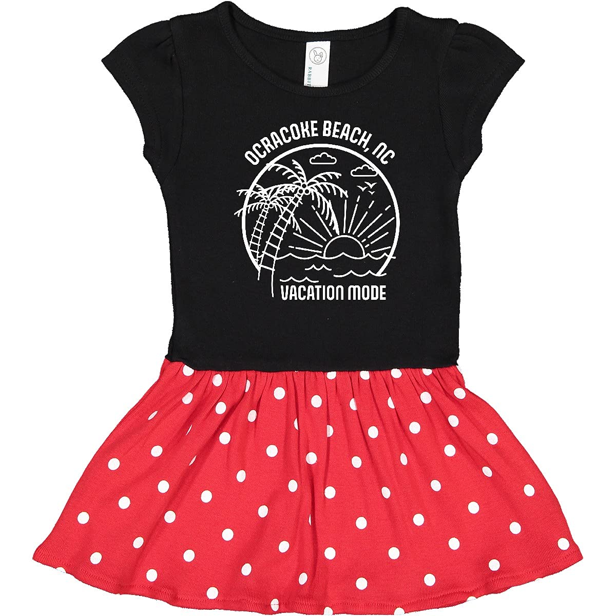 Inktastic Summer Vacation Mode Ocracoke Beach North Carolina Baby Dress - Cute & Comfortable Infant Outfit for Beach Trips, Family Vacations & Casual Wear