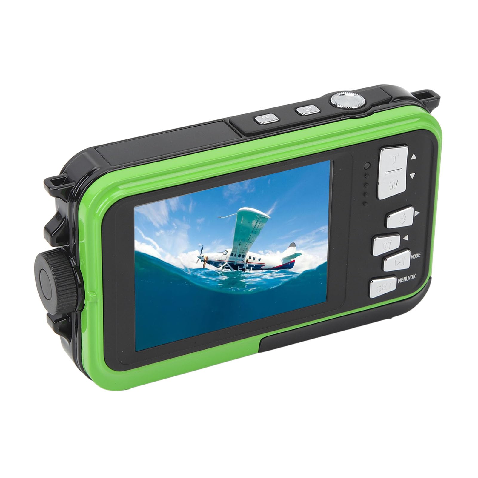 48MP 2.7K HD Digital Camera with 16X Zoom & Dual Screens - Compact Point and Shoot Camera for Beginners, Seniors & Travel - Perfect for Snorkeling, Hiking, Beach Vacations & Outdoor Adventures