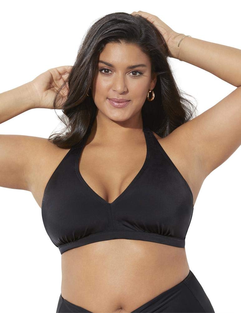 Plus Size Women's Diva Halter Bikini Top - Comfortable Swimwear for Curvy Figures | Perfect for Beach Vacations, Pool Parties & Summer Getaways