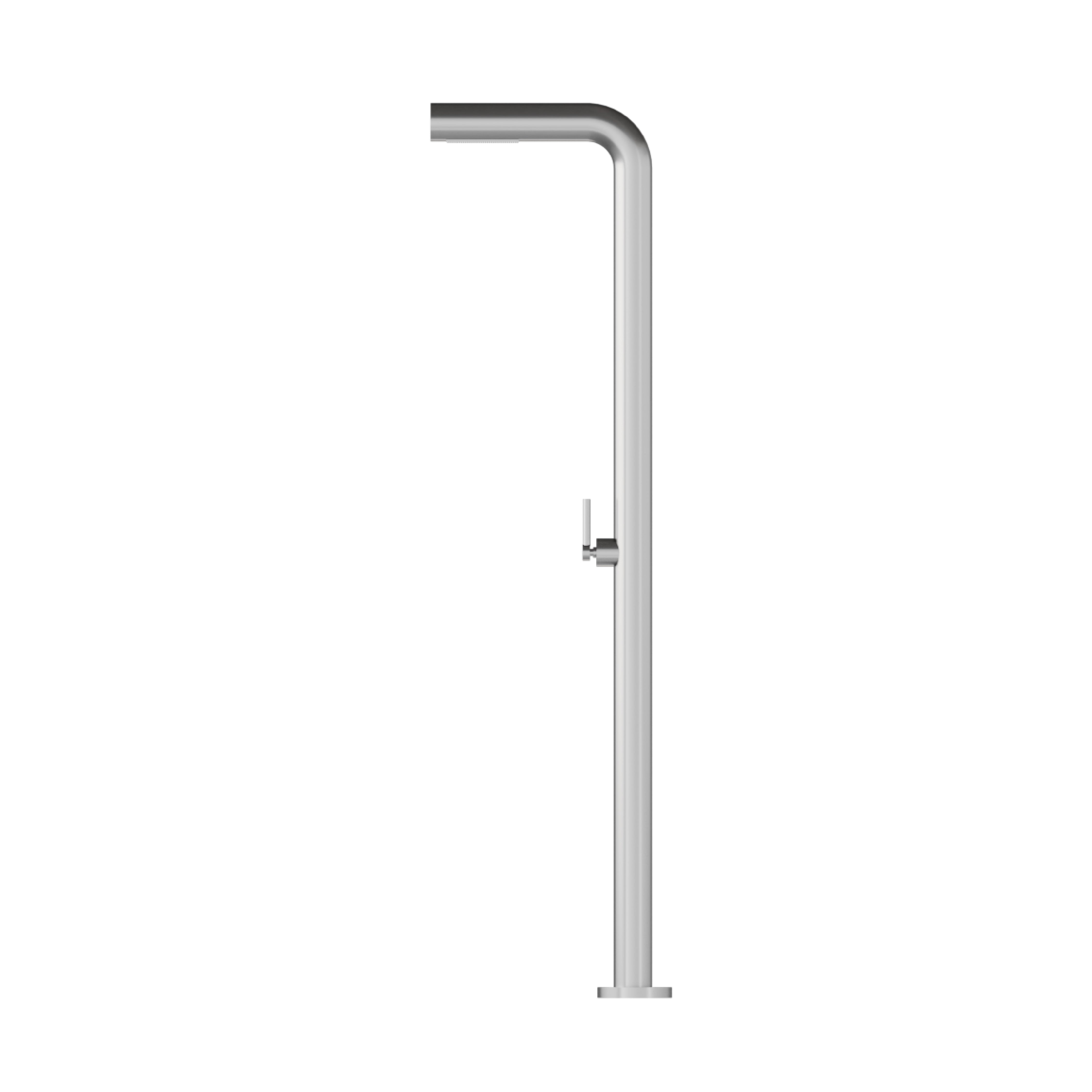 DAX Freestanding Outdoor Shower - Stainless Steel (Model 807202) | Perfect for Poolside, Beach House & Backyard Use