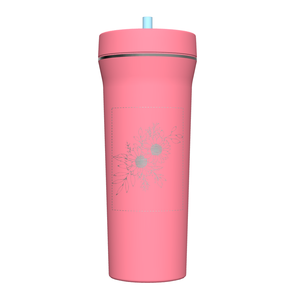 32 oz Customizable Straw Tumbler with Lid - Insulated Stainless Steel Water Bottle for Hot & Cold Drinks - Perfect for Gym, Office, Travel & Outdoor Activities