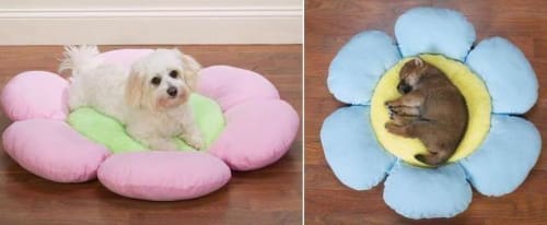**Premium Flower Dog Bed - Soft & Comfortable Blue Pet Bed for Small to Medium Dogs - Perfect for Indoor Use, Lounging & Sleeping**