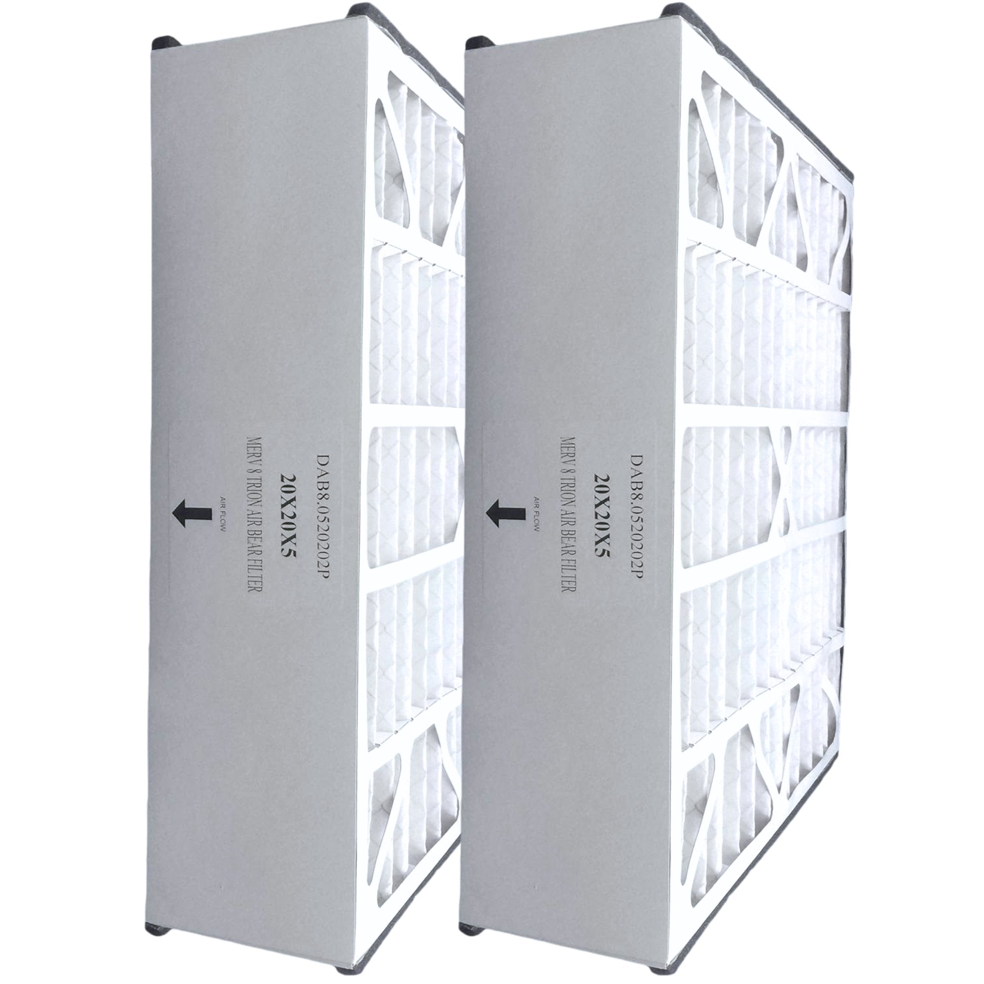 Atomic Filters 20x20x5 MERV 8 Air Filter (2-Pack) - Compatible with Trion Air Bear Supreme 103 & 259649 - Perfect for Home HVAC Systems & Air Purifiers