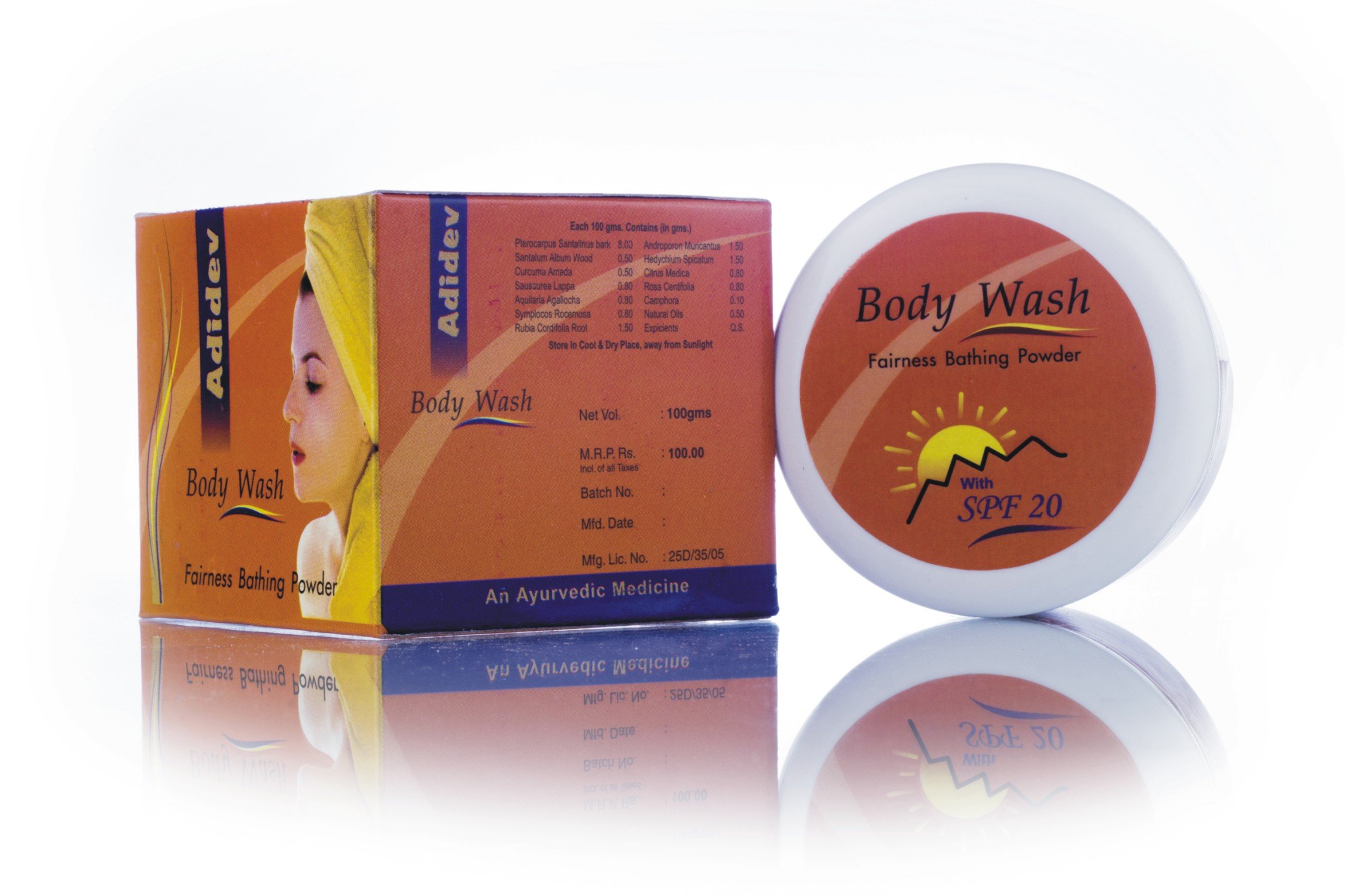 Adidev Herbals Moisturizing Body Wash for Dry Skin - 100g | Natural Hydration for Sensitive Skin | Perfect for Daily Shower & Spa Relaxation