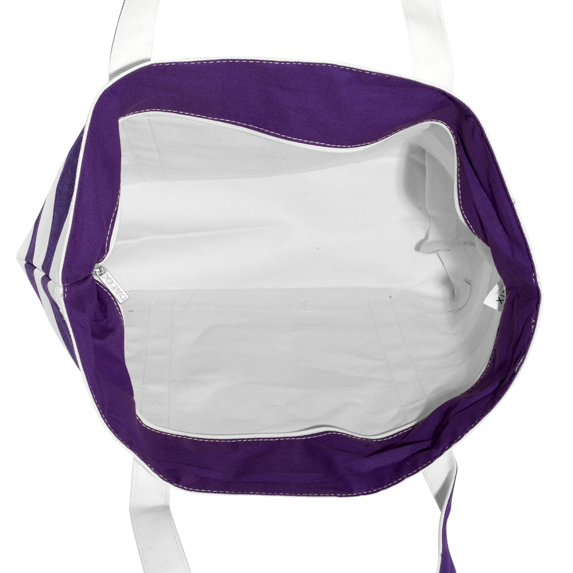 Personalized Monogrammed Beach Bag for Women - Custom Purple Tote with A-Z Letters | Perfect for Summer Travel, Poolside & Beach Vacations