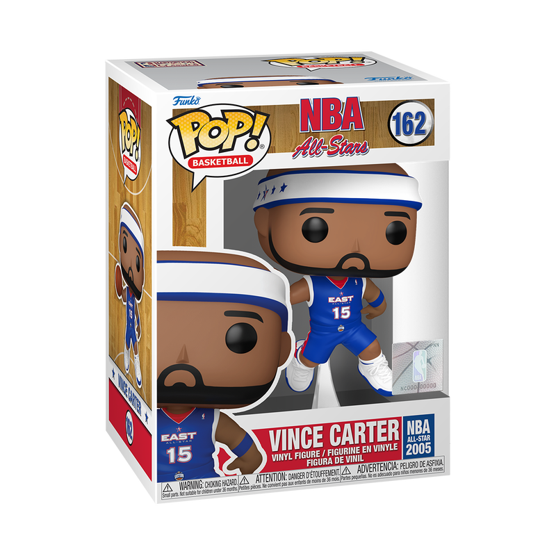 Vince Carter NBA Basketball Funko Pop Vinyl Figure #162 with Protector Case - Perfect for Collectors, Sports Fans, and Office Desk Decor