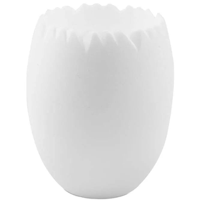 Comatec 2 oz White Ceramic Egg Cup - 1.5 Inch Diameter, 2.25 Inch Height - Perfect for Soft Boiled Eggs, Breakfast Tableware & Kitchen Decor