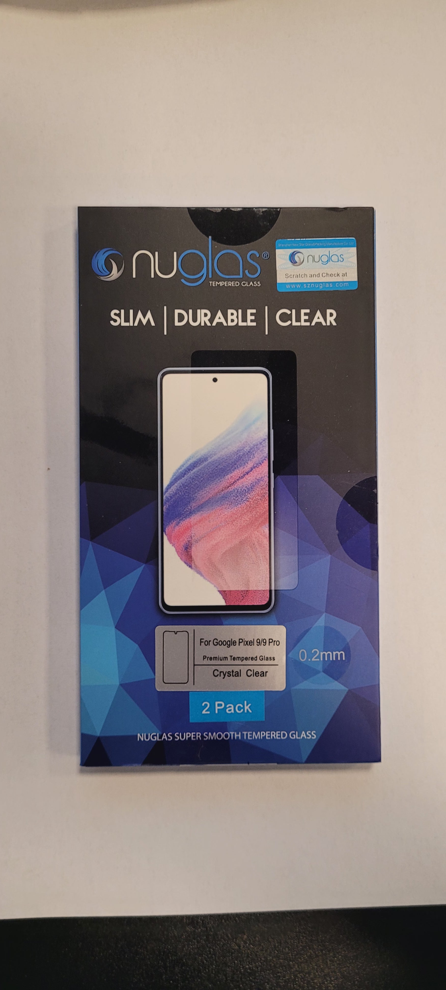 Premium Tempered Glass Screen Protector for Google Pixel 9/9 Pro - 9H Hardness, Bubble-Free Installation, HD Clarity - Perfect for Work, Gaming & Daily Use