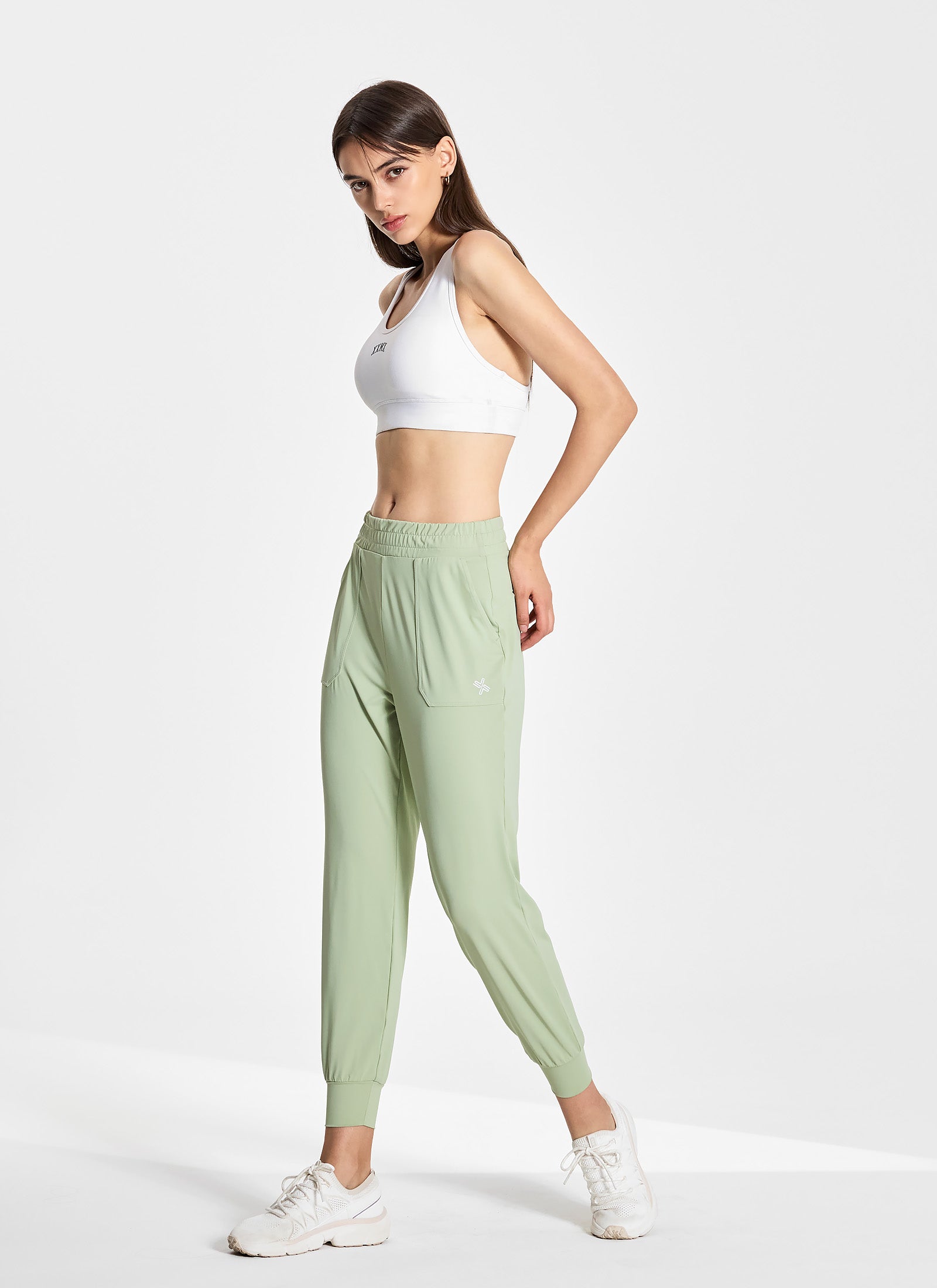 Medium Feather In Band Jogger Pants - Women's Lightweight Casual Lounge Pants for Yoga, Running & Home Wear
