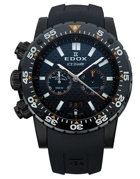 Edox Class 1 Limited Edition 'Ice Shark I' 10301 37N NOR - Swiss Luxury Men's Dive Watch with Stainless Steel Case & Sapphire Crystal - Perfect for Scuba Diving, Water Sports & Formal Occasions