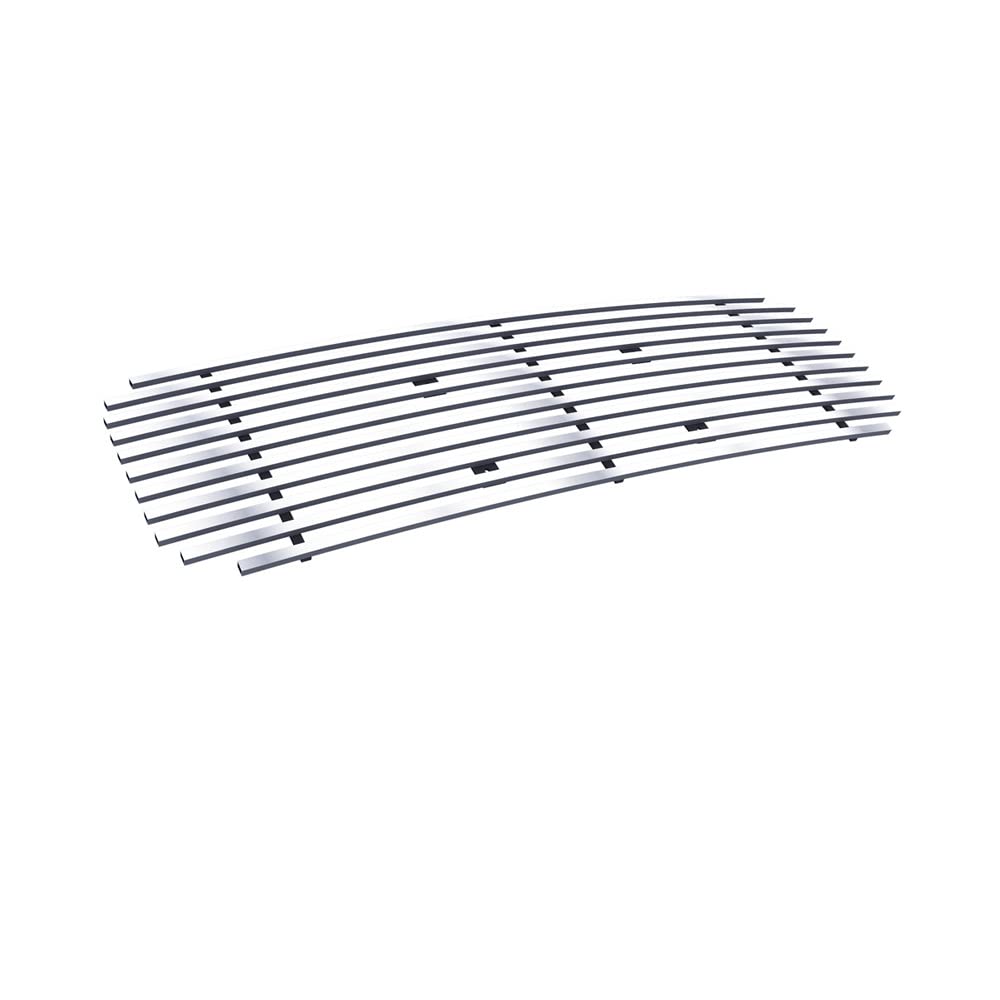 APS Compatible with Nissan Titan 2008-2015 Lower Bumper Stainless Steel SS Chrome Billet Front Grill Grille Insert S18-A51666N | Upgrade Your Truck's Style for Off-Road & Daily Driving