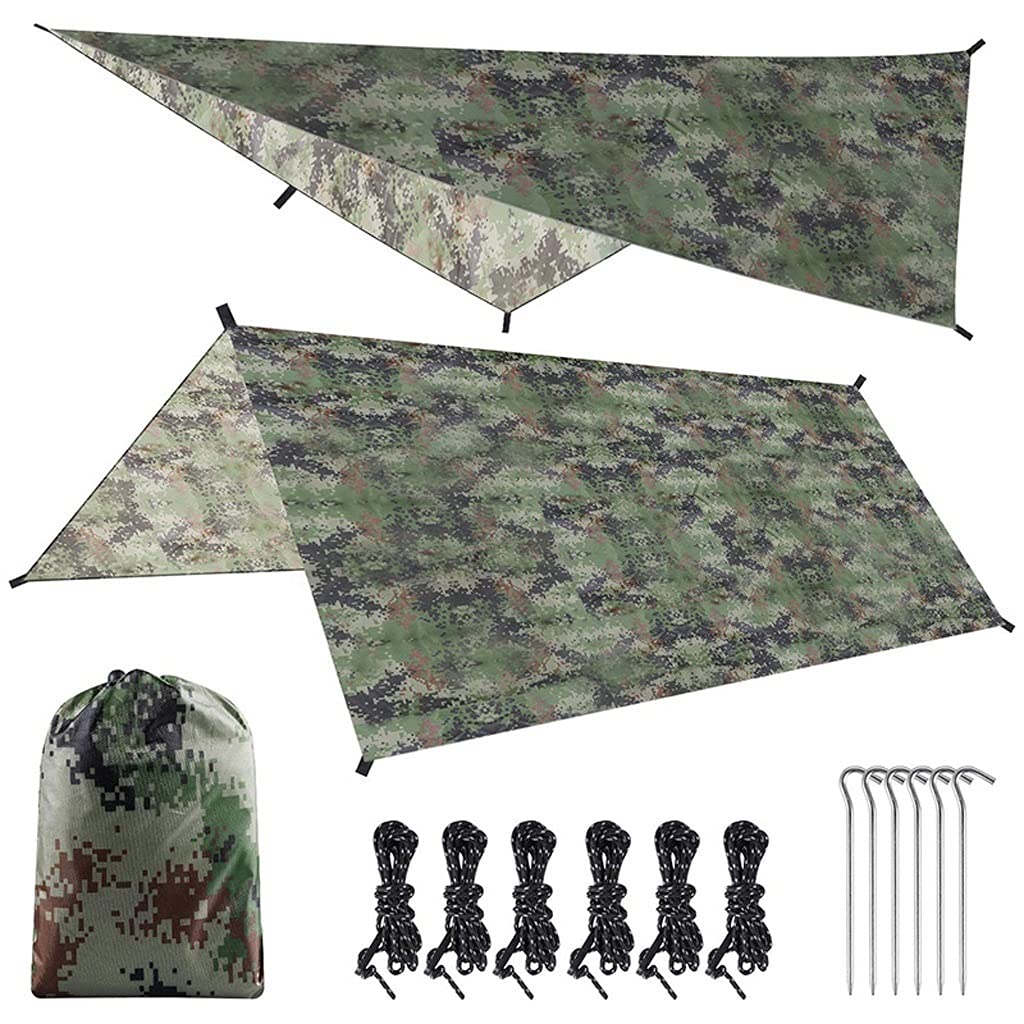 Lightweight Portable Sun Shelter Shade Tent with Poles & Stakes - UV Protection Canopy for Camping, Hiking, Beach, Picnic & Outdoor Activities | Perfect for Backpacking, Fishing & Family Gatherings