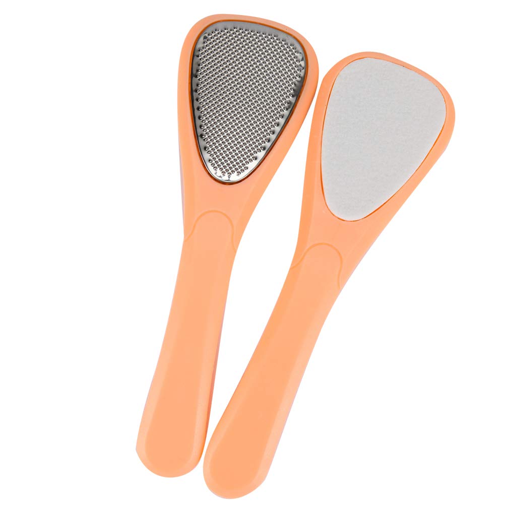 2-Pack Stainless Steel Pedicure Foot Files – Professional Foot Grater & Callus Remover for Smooth Feet – Perfect for Home Pedicure, Spa, and Foot Care Routine
