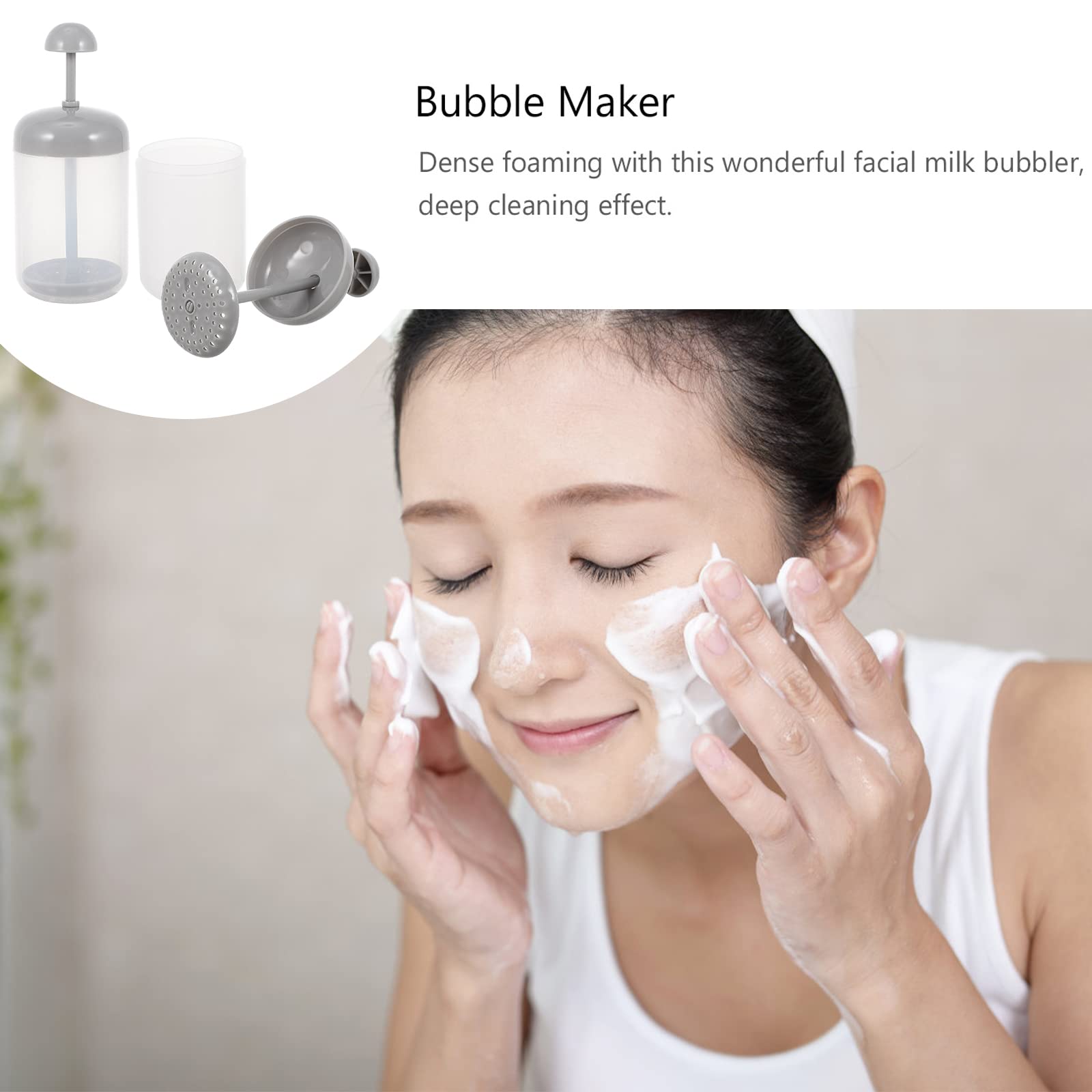 Uonlytech 2 Pack Portable Foaming Cleansing Cups - Reusable Face Wash Foam Maker for Travel & Daily Skincare | Perfect for Facial Cleansing, Shaving & Makeup Removal