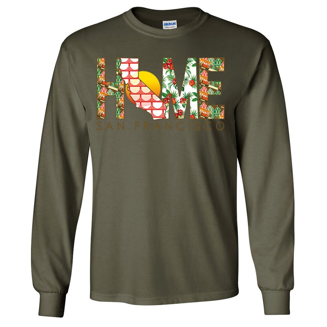 San Francisco Home Long Sleeve Shirt - Comfortable Casual Wear for Men & Women | Perfect for Travel, Work & Everyday Outfits