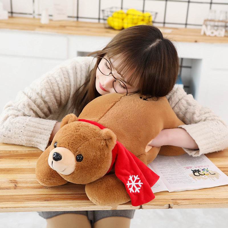 5ft Giant Polar Bear Plush Toy - Soft & Cuddly Snowflake Stuffed Animal for Kids & Adults | Perfect for Nursery Decor, Gift Giving & Cozy Home Decor