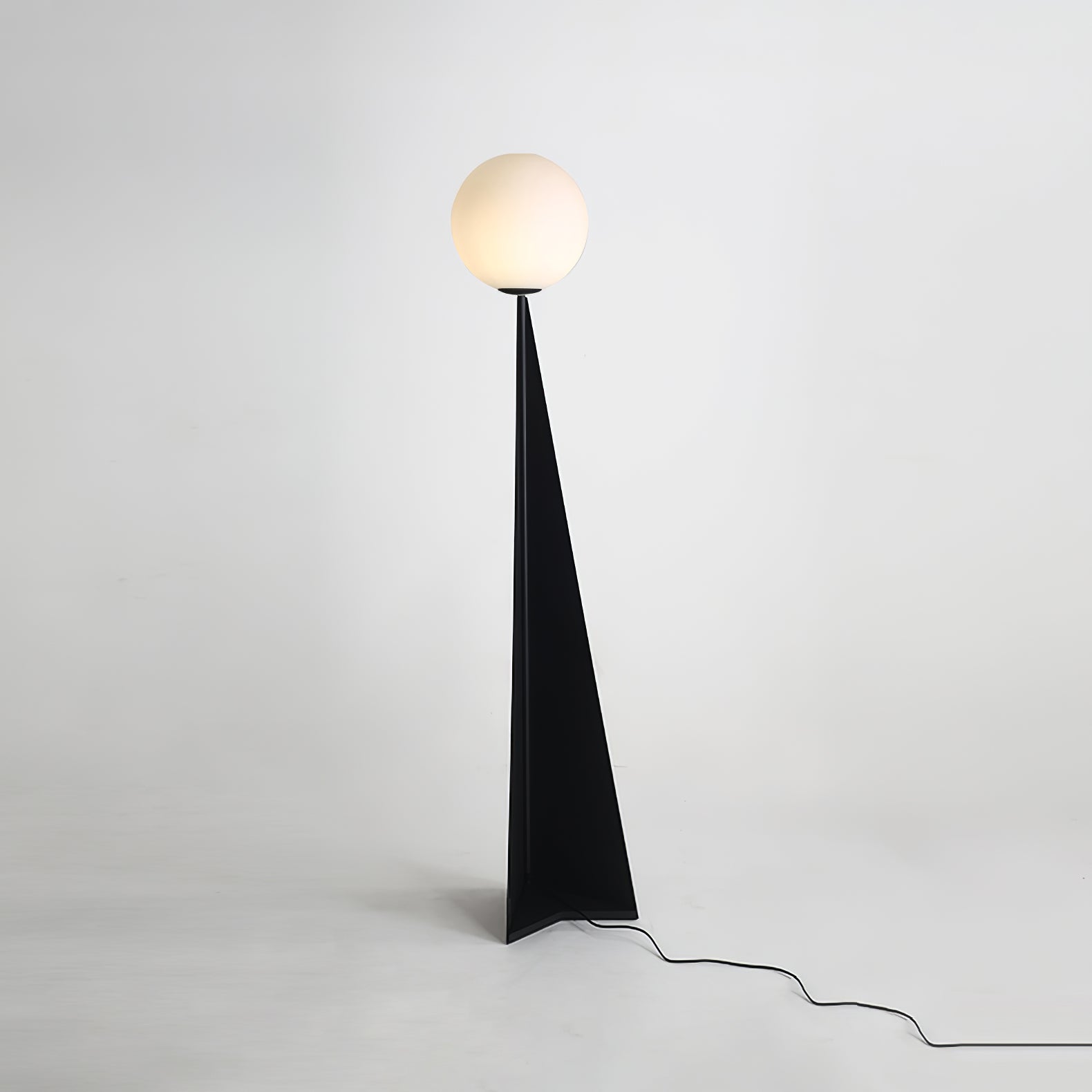Apex Sphere Modern Floor Lamp - Stylish LED Standing Light for Living Room, Bedroom & Office - Perfect for Reading, Relaxing & Ambient Lighting