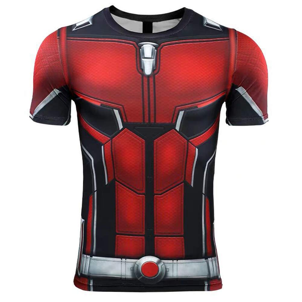 Superhero Compression Sport T-Shirt - Moisture Wicking Fitness Tee for Men & Women - Gym, Running, Cycling Workout Top - Ideal for Cross Training, Marathon & Active Lifestyle