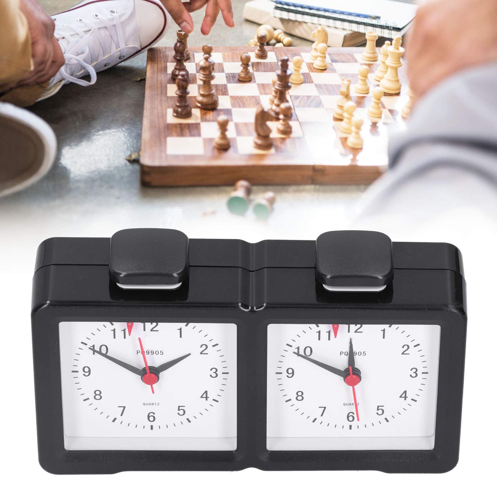 VGEBY Multifunction Silent Chess Clock - Analog Countdown Timer for Chess, Board Games & Sports | Perfect for Tournaments, Practice & Leisure Play