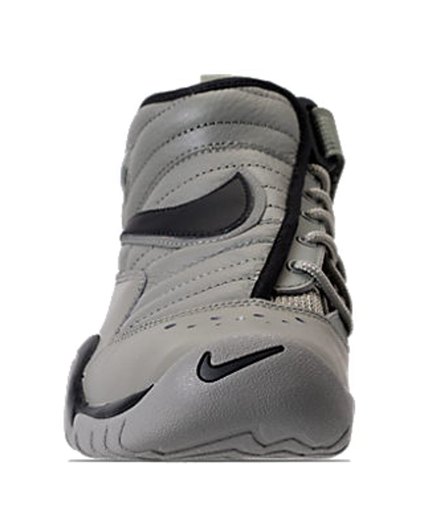 Nike Boys Air Shake Ndestrukt GS Basketball Shoes - Size 7 Big Kid M - Dark Stucco/Black - Lightweight High-Top Support for Youth Basketball Players & Street Style Fashion