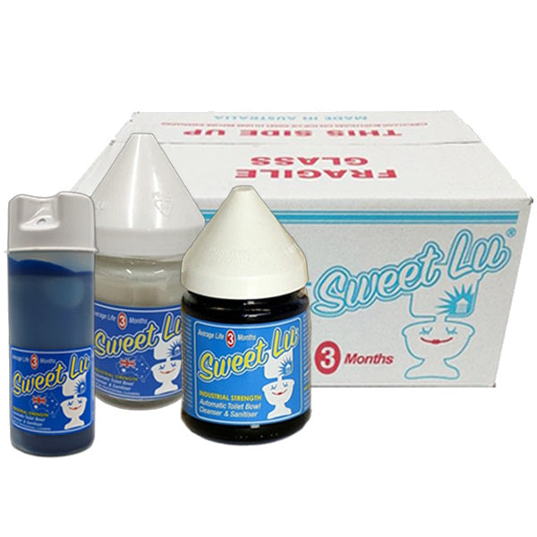 Sweet Lu Automatic Toilet Bowl Cleaner - Blue or Clear - Effortless Toilet Cleaning for Sparkling Bathrooms | Perfect for Homes, Hotels & Offices