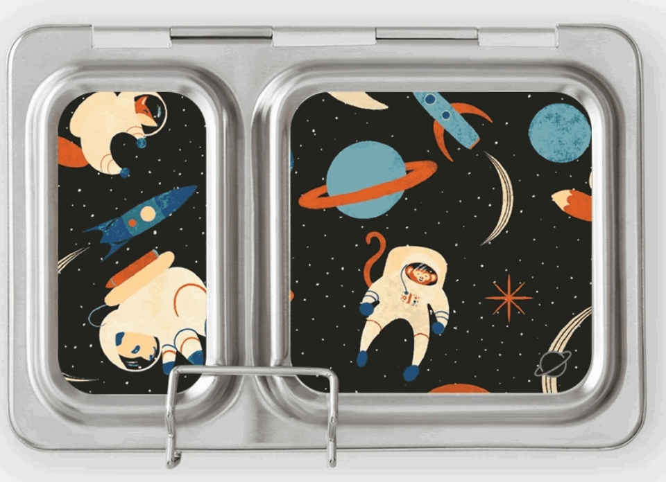 PlanetBox Shuttle Bento Lunch Box for Kids - Eco-Friendly Stainless Steel Food Container with Compartments | Perfect for School, Work, Picnics & Travel