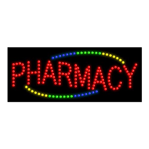 Pharmacy LED Dot Matrix Sign #20868 - Customizable Illuminated Signage for Drugstores & Medical Offices