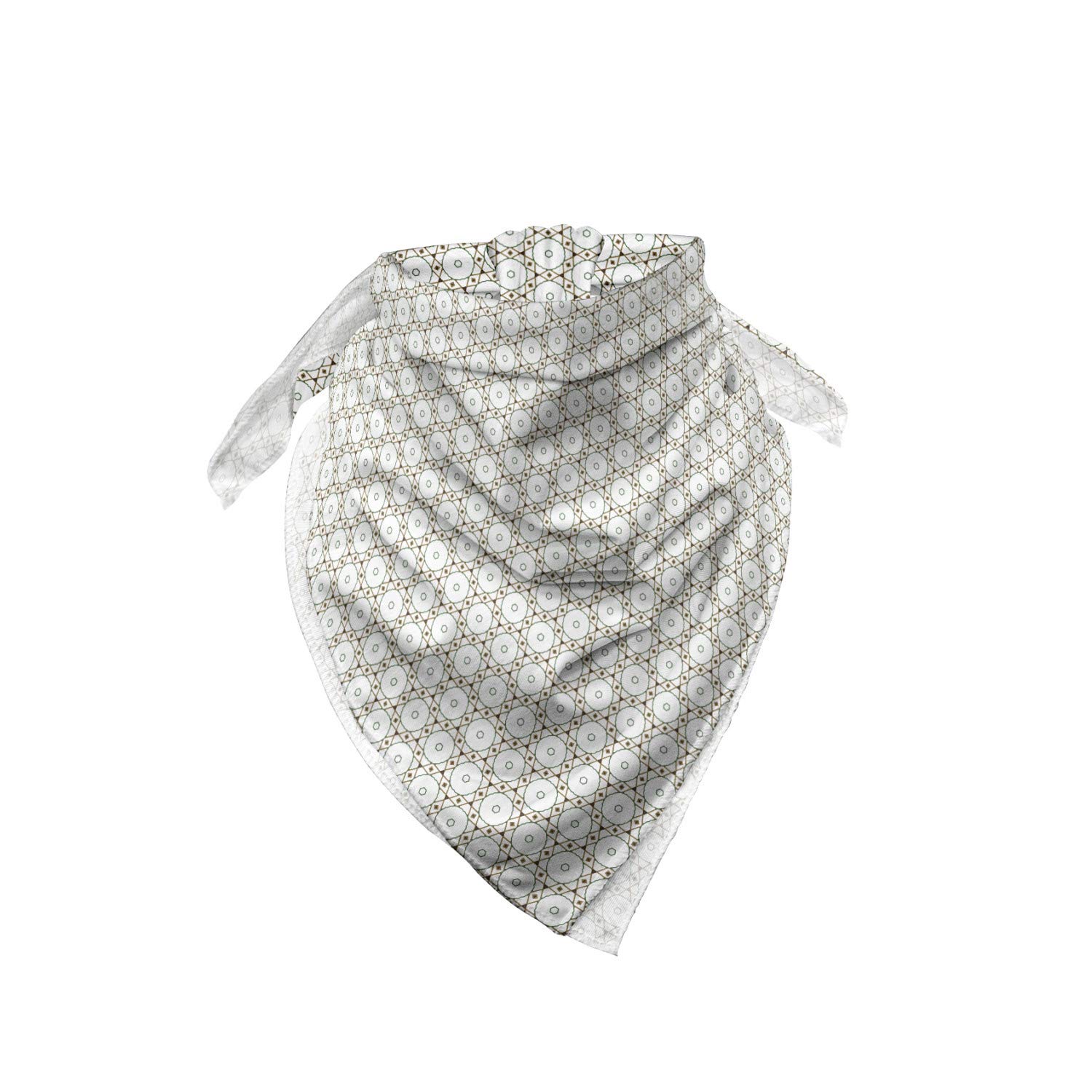 Ambesonne Modern Bandana - Hexagon Pattern in Blue Circles, Unisex Head Scarf & Neck Tie for Men & Women - Perfect for Outdoor Activities, Sports, and Fashion Accessories