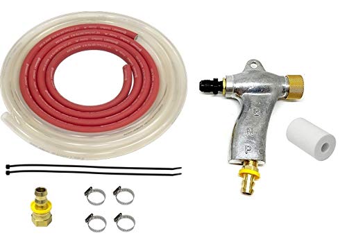 Blastline Suction Blast Cabinet Gun and Hose Kit with #4 Ceramic Nozzle - Professional Sandblasting Equipment for Metal, Wood & Auto Restoration