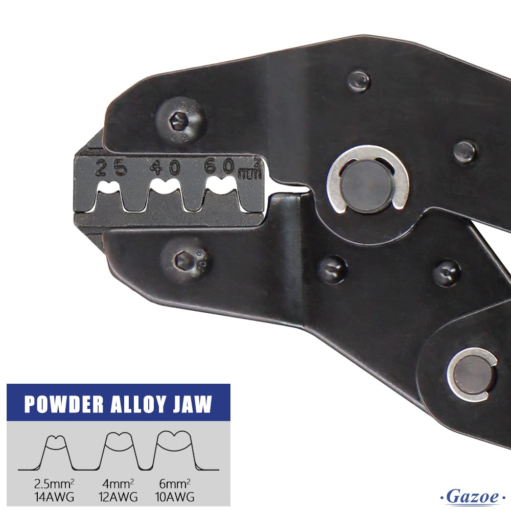 Professional Solar PV Cable Crimping Tool for Solar Connectors - AWG14-10 (2.5/4/6mm²) - 7-in-1 Mini Pliers - Perfect for Solar Panel Installation & Electrical Wiring Projects
