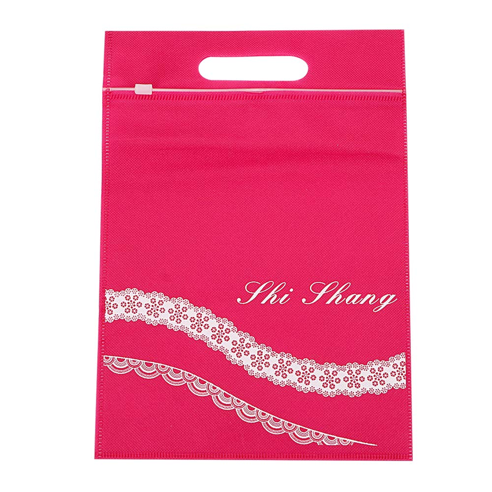NOPNOG 31 x 21.5 cm Zippered Storage Bag for Sex Toys - Rose Red Fabric Secret Organizer | Discreet Storage for Adult Toys, Travel & Home Use