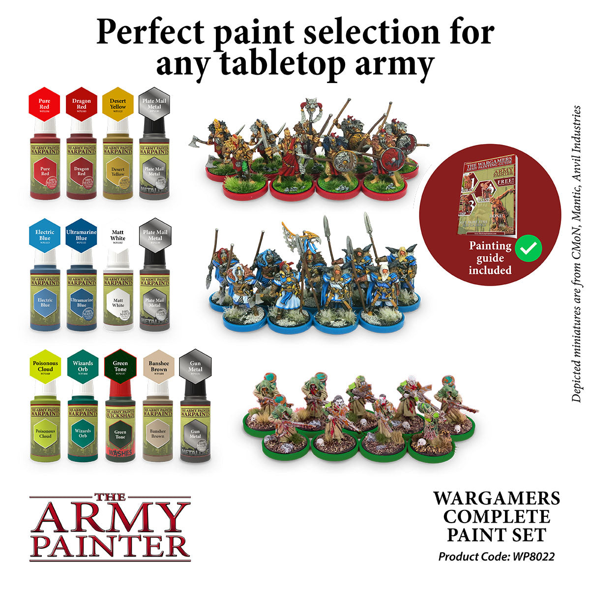 Warpaints: Complete Paint Set for Miniatures & Models - Perfect for Warhammer, D&D, and Tabletop Gaming