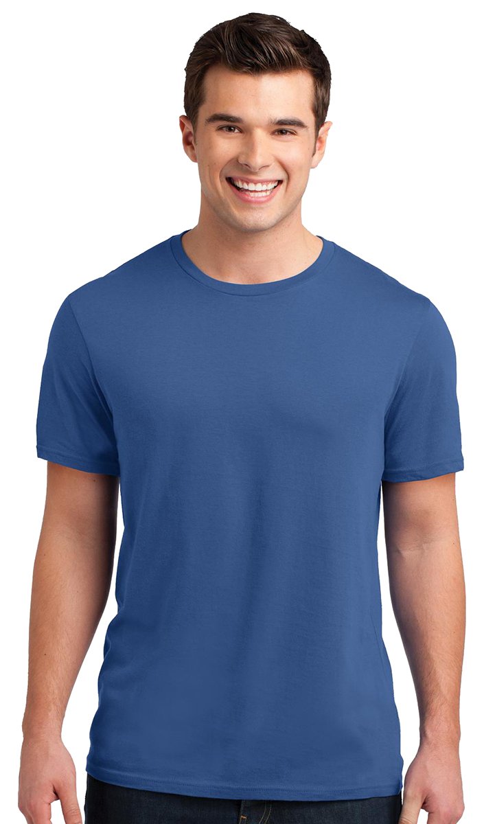 District Men's Young Vintage Wash Crew Tee - Soft Washed Cotton T-Shirt in Maritime Blue | Casual Streetwear & Everyday Comfort