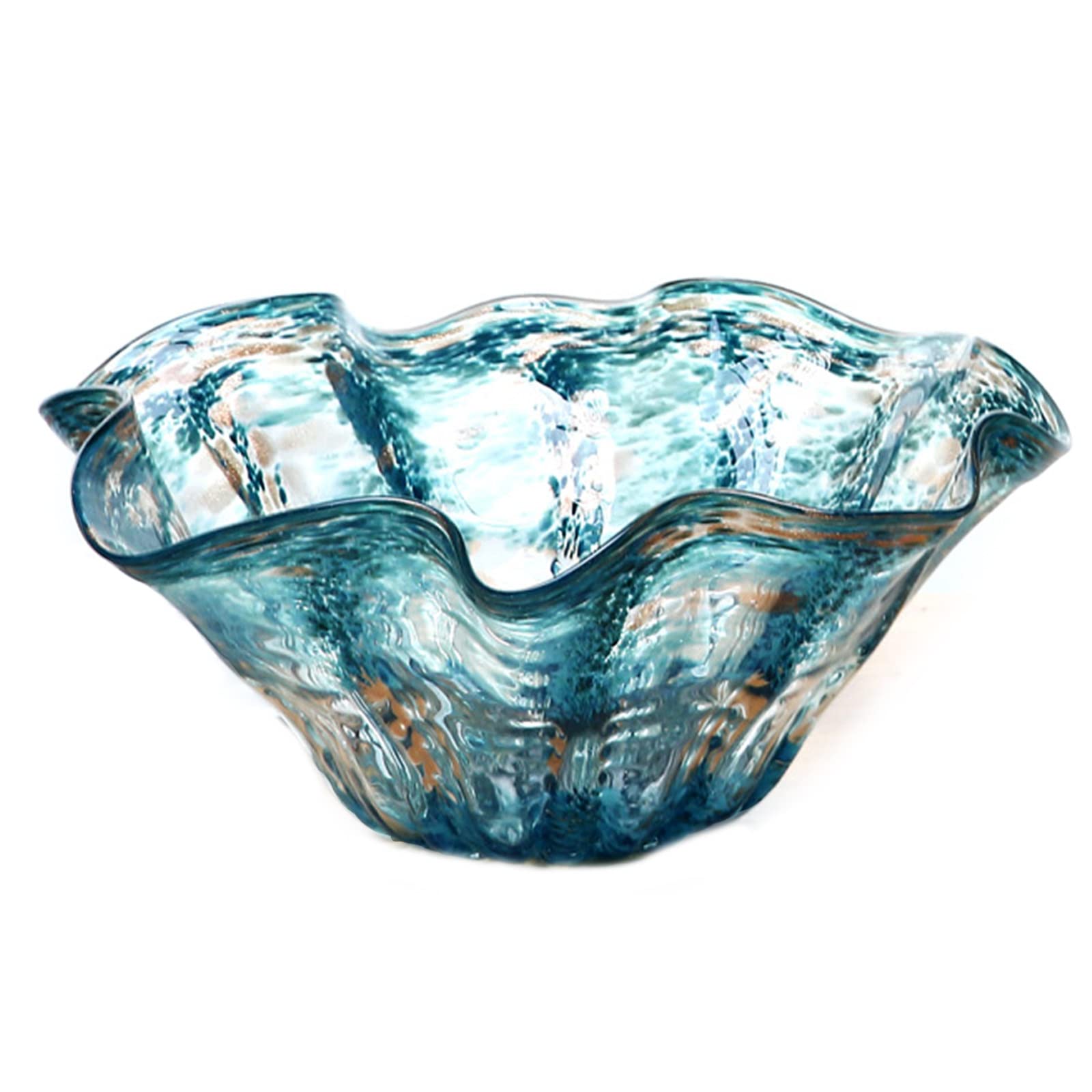 Hand Blown Glass Serving Tray - 14.5