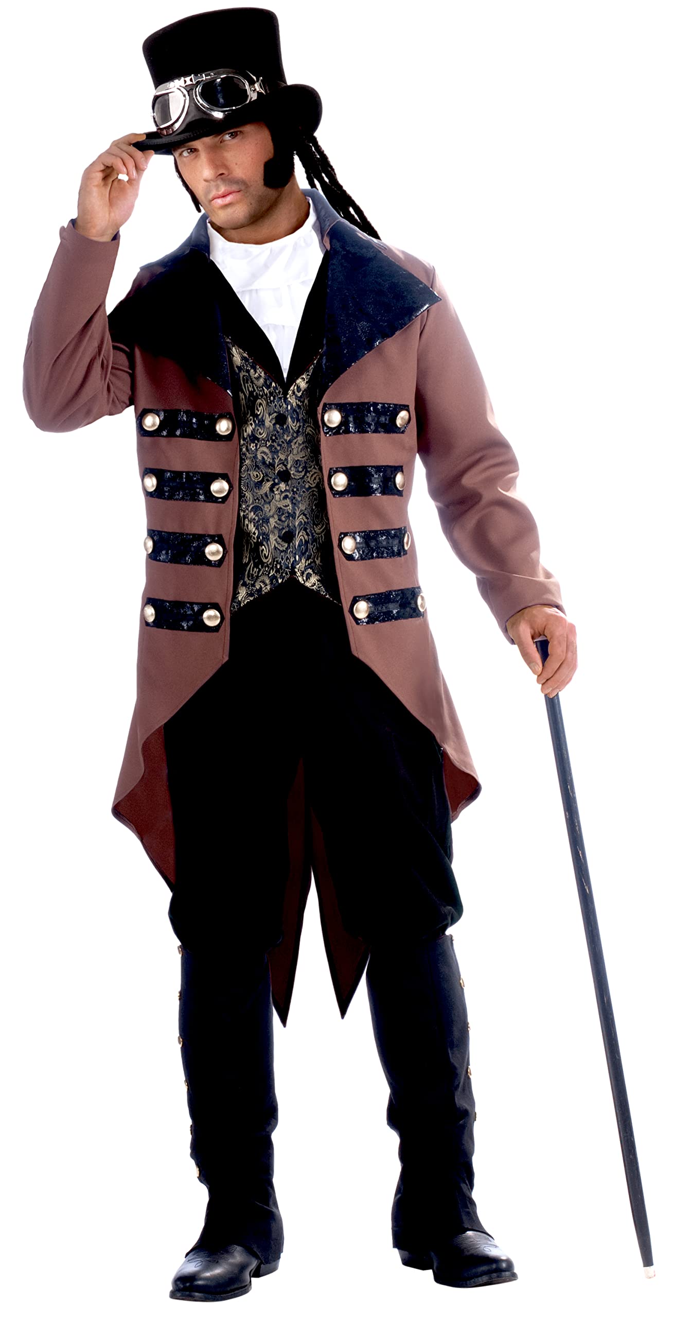 Steampunk Jack Men's Costume Set - Victorian Gothic Outfit for Cosplay, Halloween & Themed Parties | Forum Novelties Standard Size