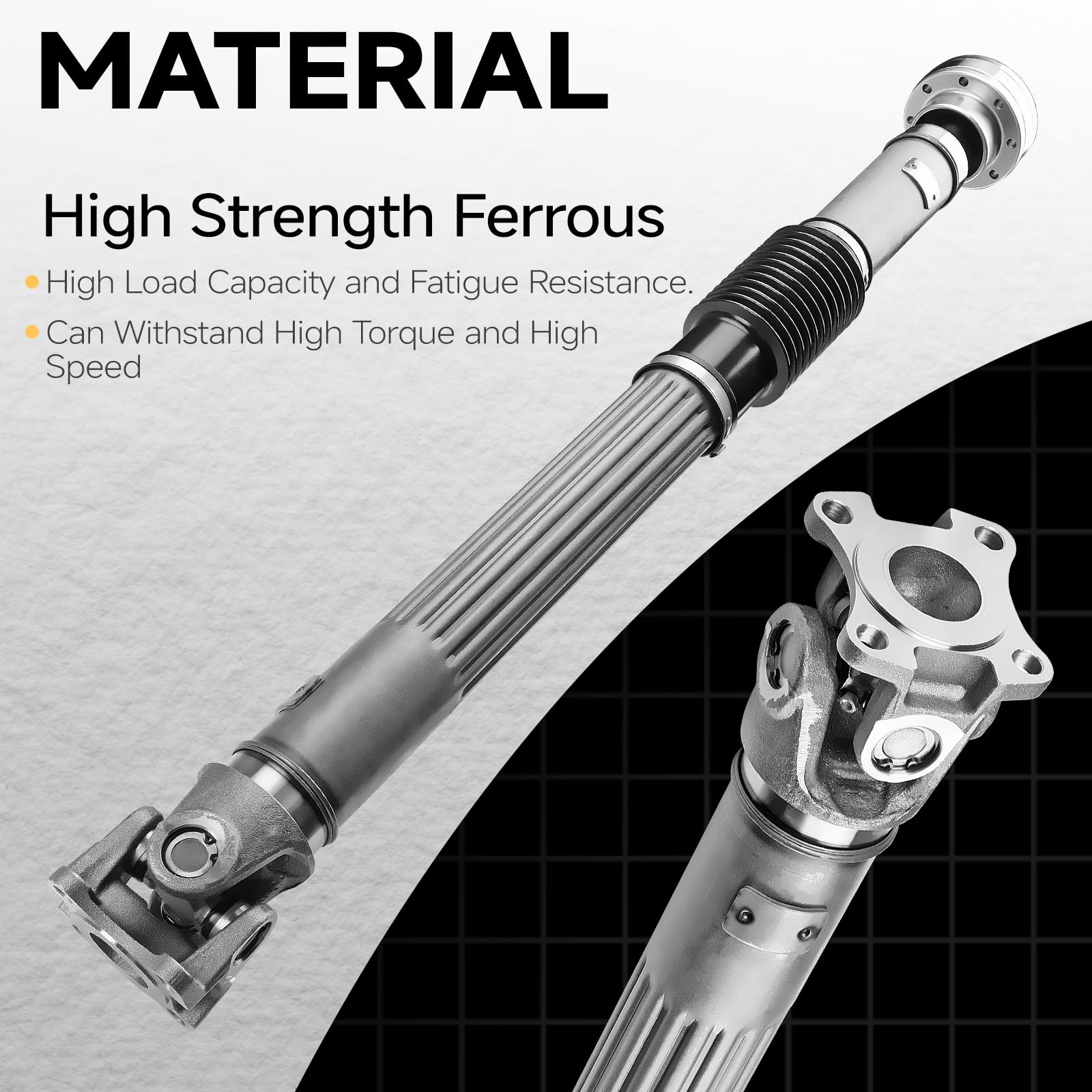 Front Drive Shaft Replacement for Jeep Gladiator JT 2020 3.6L AT 4WD & Wrangler JL 2018-2020 2.0T/3.6L AT 4WD - OEM #68272525AB - Perfect for Off-Roading & 4x4 Adventures