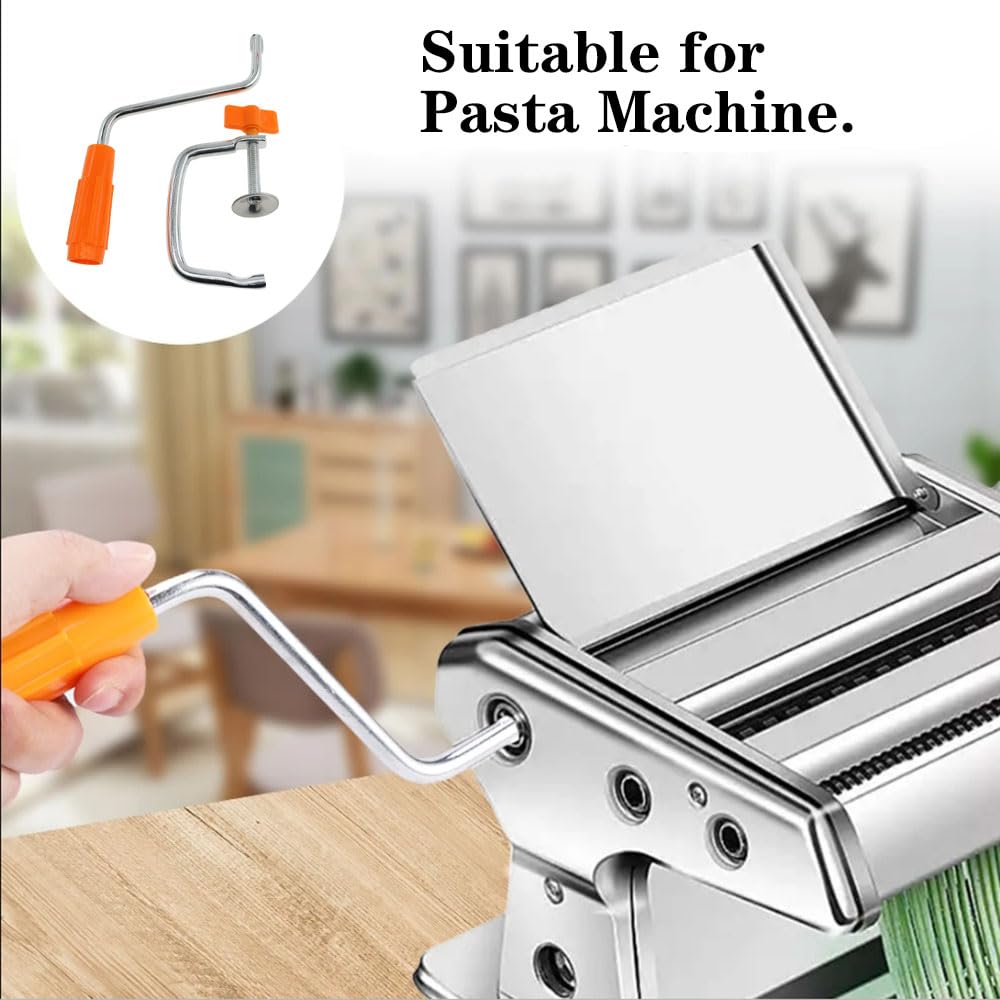 Pasta Maker Replacement Clip - Stainless Steel Pasta Machine Clamp & Holder - Compatible with Most Pasta Makers - Essential Kitchen Tool for Homemade Pasta Making (1 Set) - Perfect for Italian Cooking, Pasta Dough Preparation, and DIY Kitchen Repairs