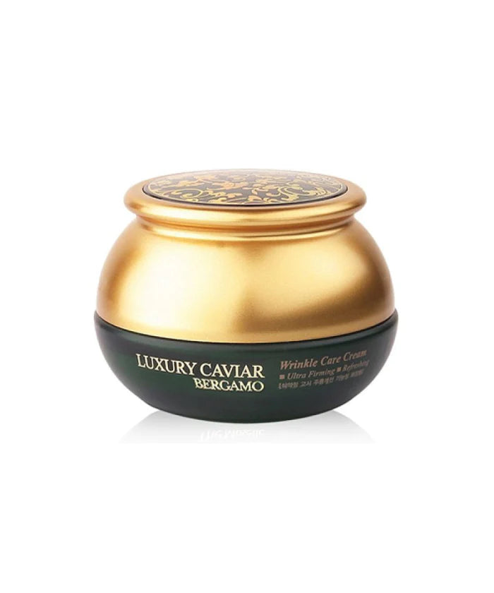 Bergamo Luxury Caviar Anti-Aging Wrinkle Cream 50g - Reduce Fine Lines & Deep Wrinkles for Youthful Skin | Perfect for Night Routine & Daily Moisturizing